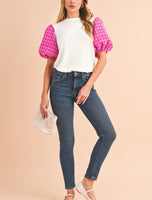 Houndstooth Top