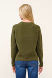 Maven Waffle Sweater Olive
