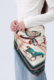 Warhorse Print Silk Scarf