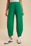 Grass is Greener Knit Barrel Leg Pants