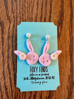 Clay Easter Bunny Earrings- 5 Styles