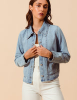 Scalloped Denim Jacket