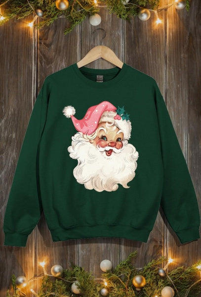 Retro Santa Graphic Sweatshirt