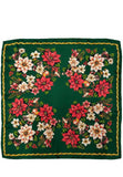 HOLIDAY POINSETTIA FLORAL PRINT SQUARE
SCARF