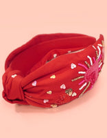 Heart Burst Beaded Headband