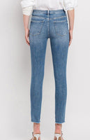 High Rise Skinny Ankle Jeans Medium Wash