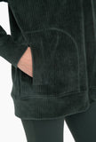 Corduroy Pullover Deep Forest