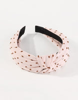 Fabric Polkadot Top Knot Headband 4 Colors