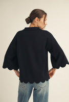 Mia Scalloped Top