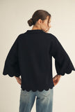 Mia Scalloped Top