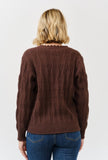 Truffle Gold Button Cardigan