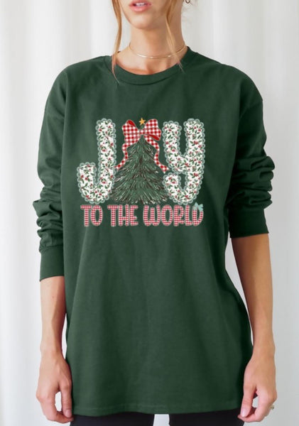 Joy to the World Long Sleeve Graphic Tee