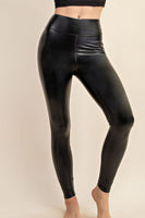 Faux Leather High Rise Leggings