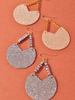 Glitter Beaded Earrings- 2 Colors