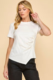 Asymmetric Tee Black