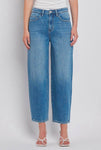 High Rise Barrel Leg Jeans