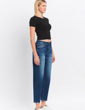 High Rise Slim Barrel Leg Jeans