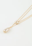 Double Modern Teardrop Necklace