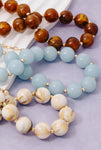 Large Resin Ball Beaded Necklace 3 Colors