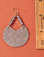 Glitter Beaded Earrings- 2 Colors
