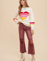 Retro Heart Sweater