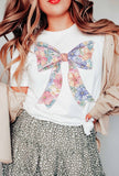 Spring Floral Bow Graphic Tee