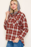 Briar Two-fer Plaid Hoodie Jacket