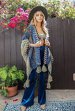 Colorful Crochet Patterned Ruana