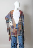 Multicolor Plaid Pocket Ruana
