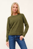 Maven Waffle Sweater Olive