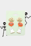 TRIO - HALLOWEEN PUMPKIN BOO GHOST
STUD EARRING SET