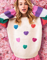 Crochet Hearts Sweater