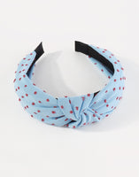 Fabric Polkadot Top Knot Headband 4 Colors