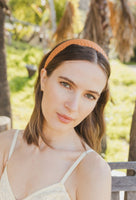 Solid Woven Faux Leather Headband - Comfy Style- 3 Colors