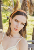 Solid Woven Faux Leather Headband - Comfy Style- 3 Colors