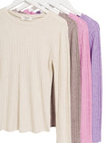 Basic Ribbed Top- Pink