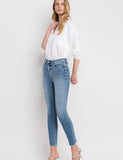 High Rise Skinny Ankle Jeans Medium Wash