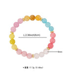 Genuine Stone Beaded Bracelets- Rose Quartz or Multicolored