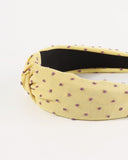 Fabric Polkadot Top Knot Headband 4 Colors