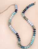 Natural Agate Stone Beaded Necklaces 8 Colors