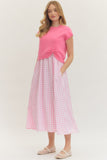 Pink Gingham Twofer Dress- 2 Pieces, 1 Price