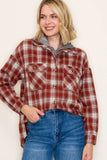Briar Two-fer Plaid Hoodie Jacket