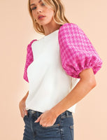 Houndstooth Top