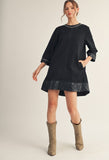 Suede LBD Dress