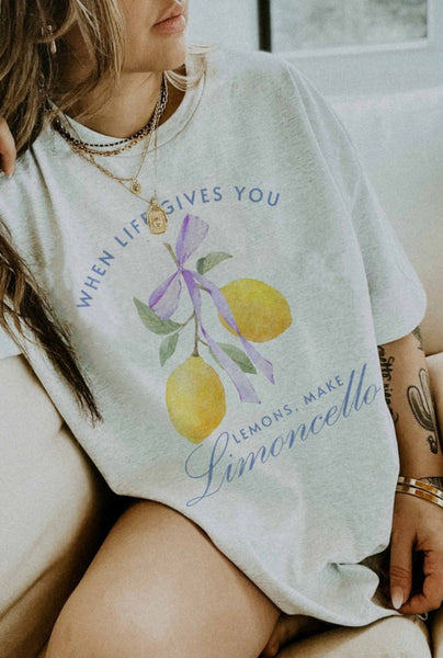 Make Limoncello Graphic Tee Ash Grey