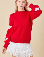 Heart On My Sleeve Pearl Sweater