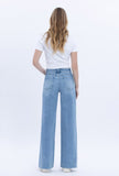 High Rise Clean Cut Raw Hem Jeans