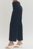 Front Seam Stretch Twill Pants- Navy