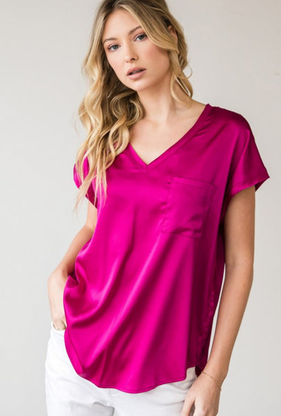 Alexandria Top Magenta