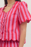 Scallops and Stripes Top